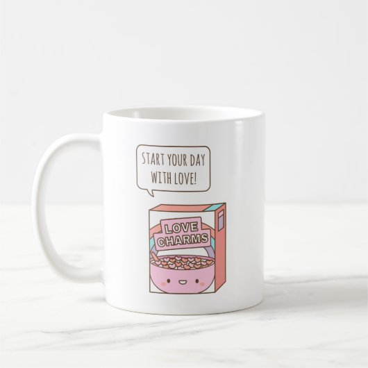 Mug Commencez votre journée avec amour, Affirmation du (Gauche)