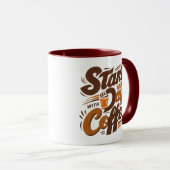 Mug Commencez votre journée avec du café (Devant droit)