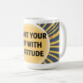 Mug - 'Commencez votre journée avec gratitude' (Devant droit)