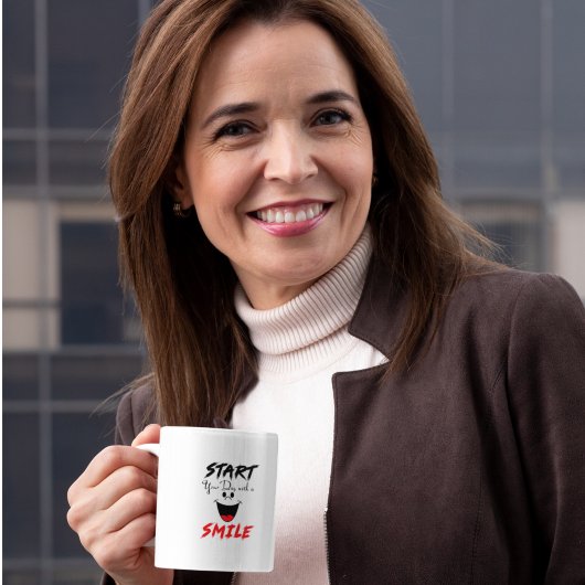 Mug Commencez Votre Journée Avec Un Sourire
