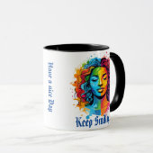 Mug Commencez votre journée correctement : Coupe 'Avoi (Devant droit)