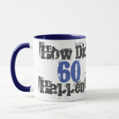 Mug Comment 60 Sont-Ils Arrivés ? 60e anniversaire cad (Gauche)