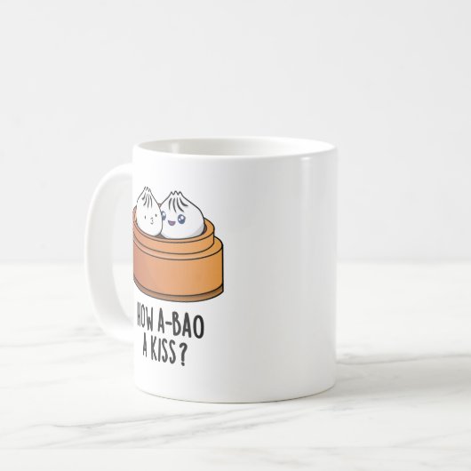Mug Comment A-Bao Un Baiser Drôle Pun Dimsum (Devant gauche)