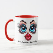 Mug Comment allez-vous? Ajouter un message de nom, ye (Gauche)