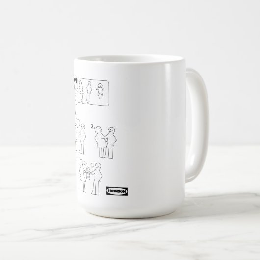 Mug Comment assembler une feuille d'instructions maman (Devant droit)