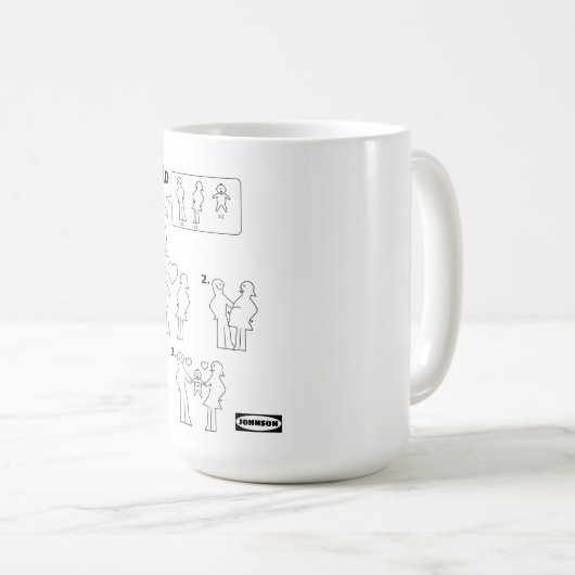 Mug Comment assembler une feuille d'instructions papa  (Devant droit)