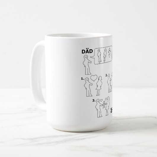Mug Comment assembler une feuille d'instructions papa  (Devant gauche)