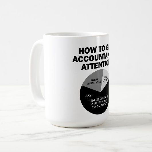 Mug Comment attirer l'attention du comptable Rompre qu (Devant gauche)