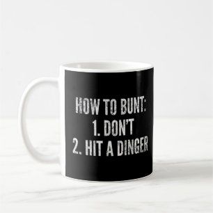 Mug Comment Bunt Frapper Un Joueur De Baseball Dinger