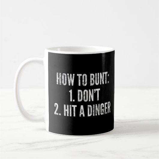 Mug Comment Bunt Frapper Un Joueur De Baseball Dinger  (Gauche)