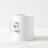 Mug Comment Bunt Ne Frappez Pas Un Dinger Drôle Vendre (Devant gauche)