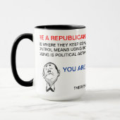 Mug COMMENT DIRE SI VOUS êtes RÉPUBLICAINS OU (Gauche)