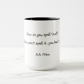 Mug Comment épeler l'amour (Centre)