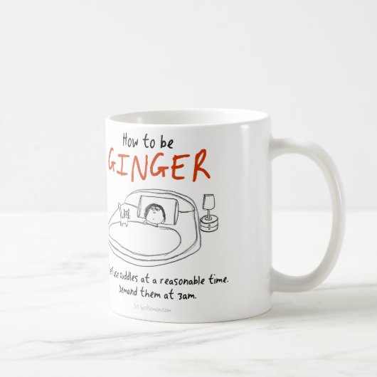 Mug Comment être un chat : Gingembre (Droite)