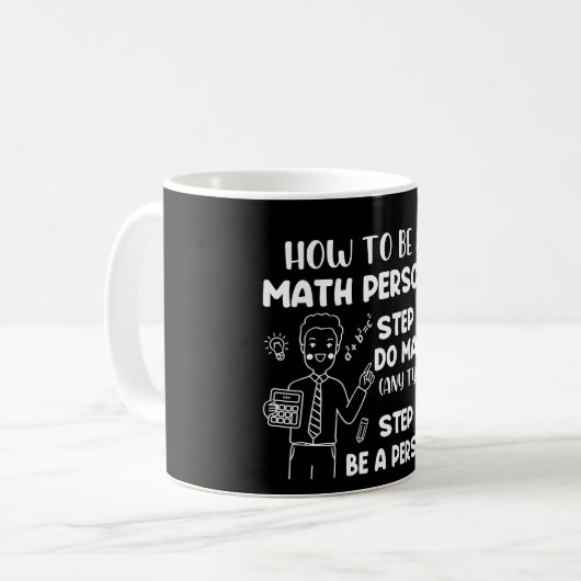 Mug Comment Être Un Math, Un Don De Mathématiques Amus (Devant gauche)