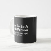 Mug Comment être une personne mathématique (Devant gauche)
