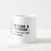 Mug Comment être une personne mathématique - Professeu (Devant gauche)