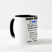 Mug Comment faire de l'argent conseils (Devant gauche)