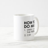 Mug Comment faire maths (Devant droit)