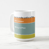Mug comment faire mon café (Devant gauche)