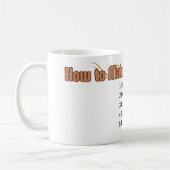 Mug Comment faire un café drôle de typographie (Gauche)