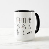 Mug Comment Faire Un Tapis D'Avion En Papier (Devant droit)