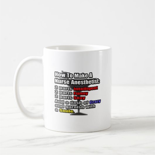 Mug Comment faire une infirmière anesthésiste (Gauche)