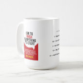 Mug "Comment finir tout ce que vous commencez" (Devant gauche)