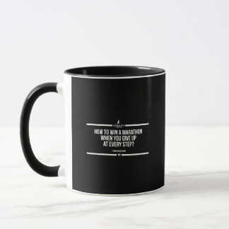 Mug Comment gagner une citation motivée par le maratho