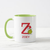 Mug Comment Grinch a volé Noël | Nom et monogramme Z (Gauche)