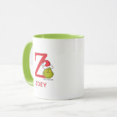 Mug Comment Grinch a volé Noël | Nom et monogramme Z (Devant gauche)