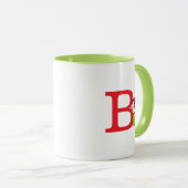 Mug Comment Grinch Stol Christmas | Monogramme B (Devant droit)
