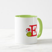 Mug Comment Grinch Stol Christmas | Monogramme E (Devant droit)