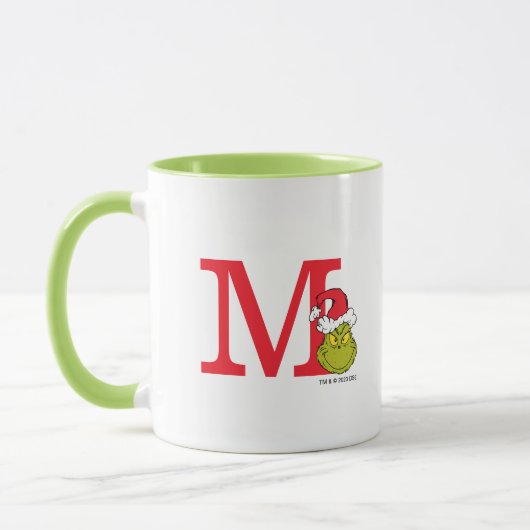 Mug Comment Grinch Stol Christmas | Monogramme M (Gauche)