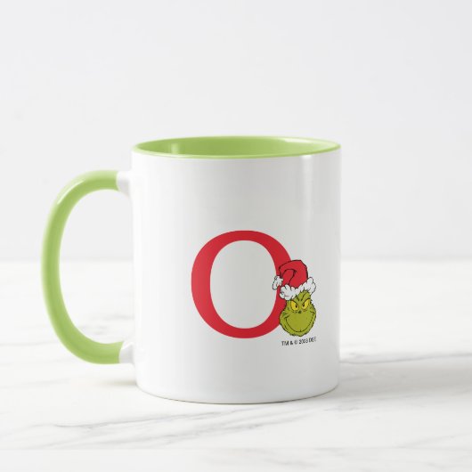 Mug Comment Grinch Stol Christmas | Monogramme O (Gauche)