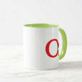 Mug Comment Grinch Stol Christmas | Monogramme O (Devant droit)