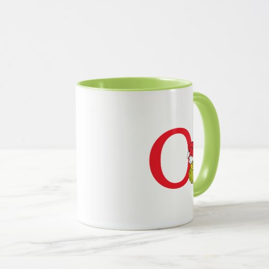 Mug Comment Grinch Stol Christmas | Monogramme O (Devant droit)