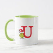 Mug Comment Grinch Stol Christmas | Monogramme U (Gauche)