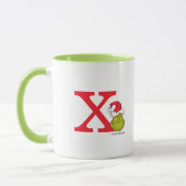 Mug Comment Grinch Stol Christmas | Monogramme X (Gauche)
