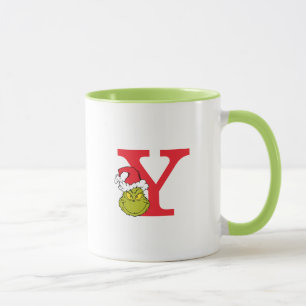 Mug Comment Grinch Stol Christmas   Monogramme Y