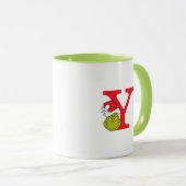 Mug Comment Grinch Stol Christmas | Monogramme Y (Devant droit)