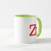 Mug Comment Grinch Stol Christmas | Monogramme Z (Devant droit)