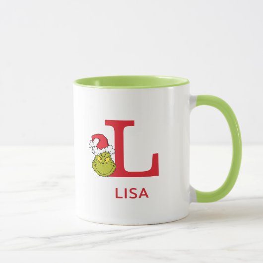 Mug Comment Grinch Stol Christmas | Nom et monogramme (Droite)