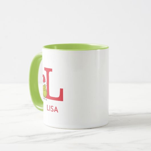 Mug Comment Grinch Stol Christmas | Nom et monogramme  (Devant gauche)
