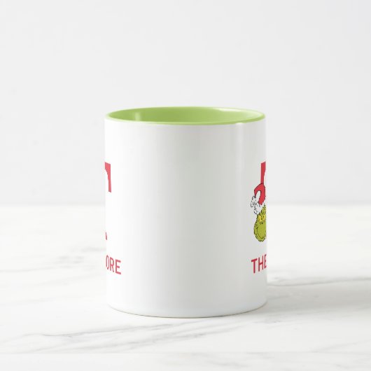 Mug Comment Grinch Stol Christmas | Nom et monogramme  (Centre)