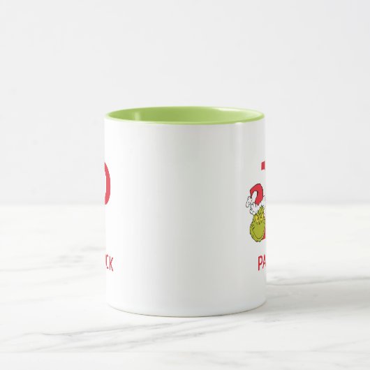 Mug Comment Grinch Stol Christmas | Nom et monogramme  (Centre)