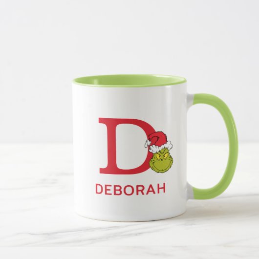 Mug Comment Grinch Stol Christmas | Nom et monogramme (Droite)