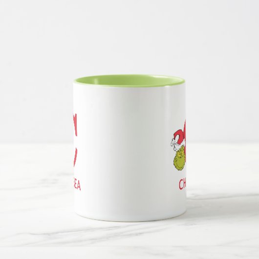 Mug Comment Grinch Stol Christmas | Nom et monogramme  (Centre)