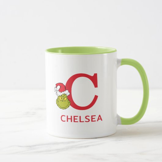 Mug Comment Grinch Stol Christmas | Nom et monogramme  (Droite)