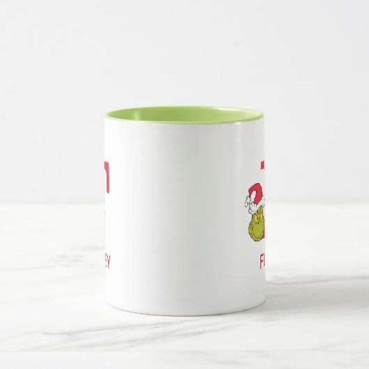 Mug Comment Grinch Stol Christmas | Nom et monogramme  (Centre)